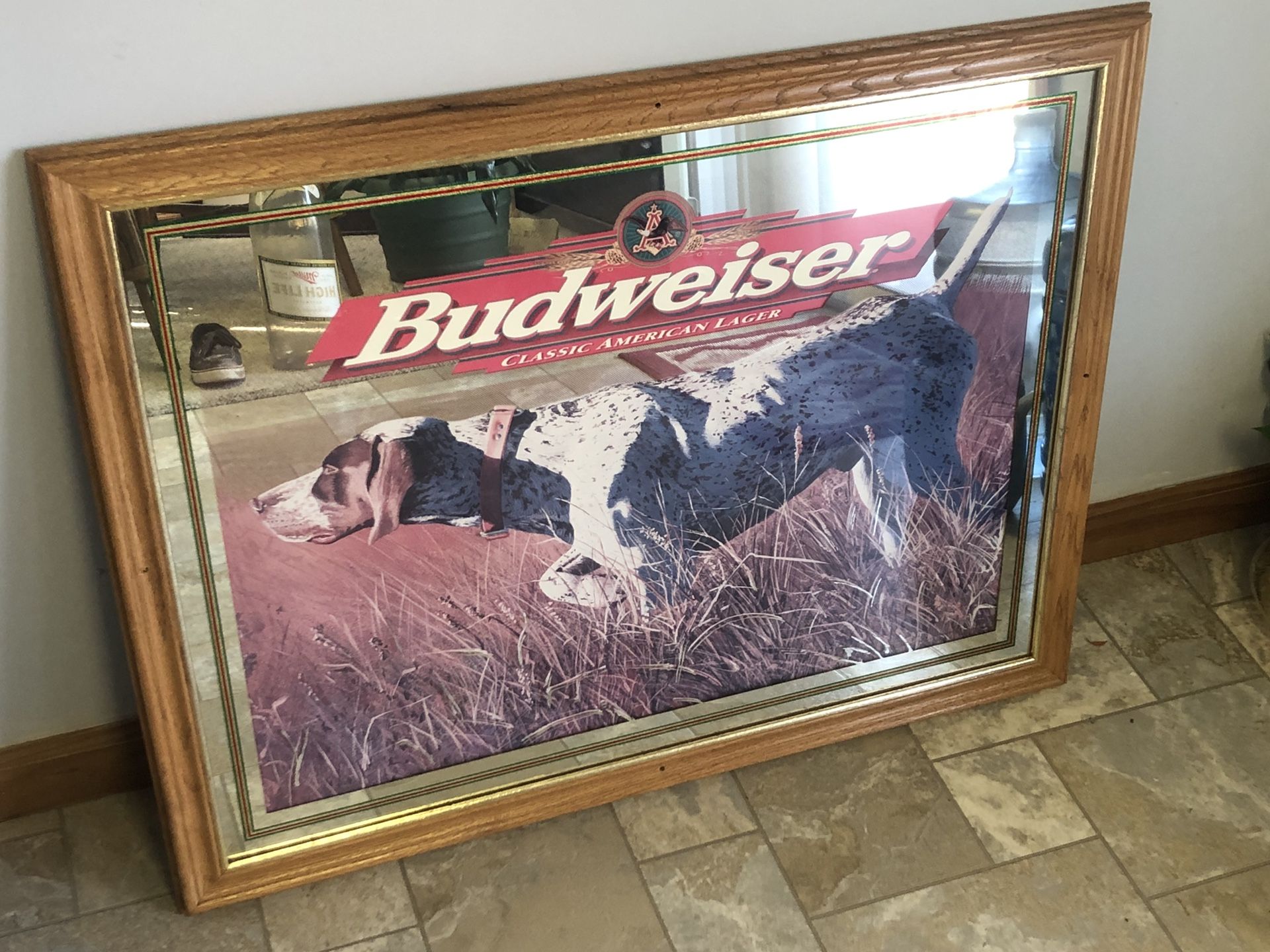 Budweiser Hunting Dog Mirror