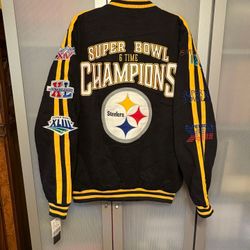 Steelers 6x Super Bowl Jacket XL