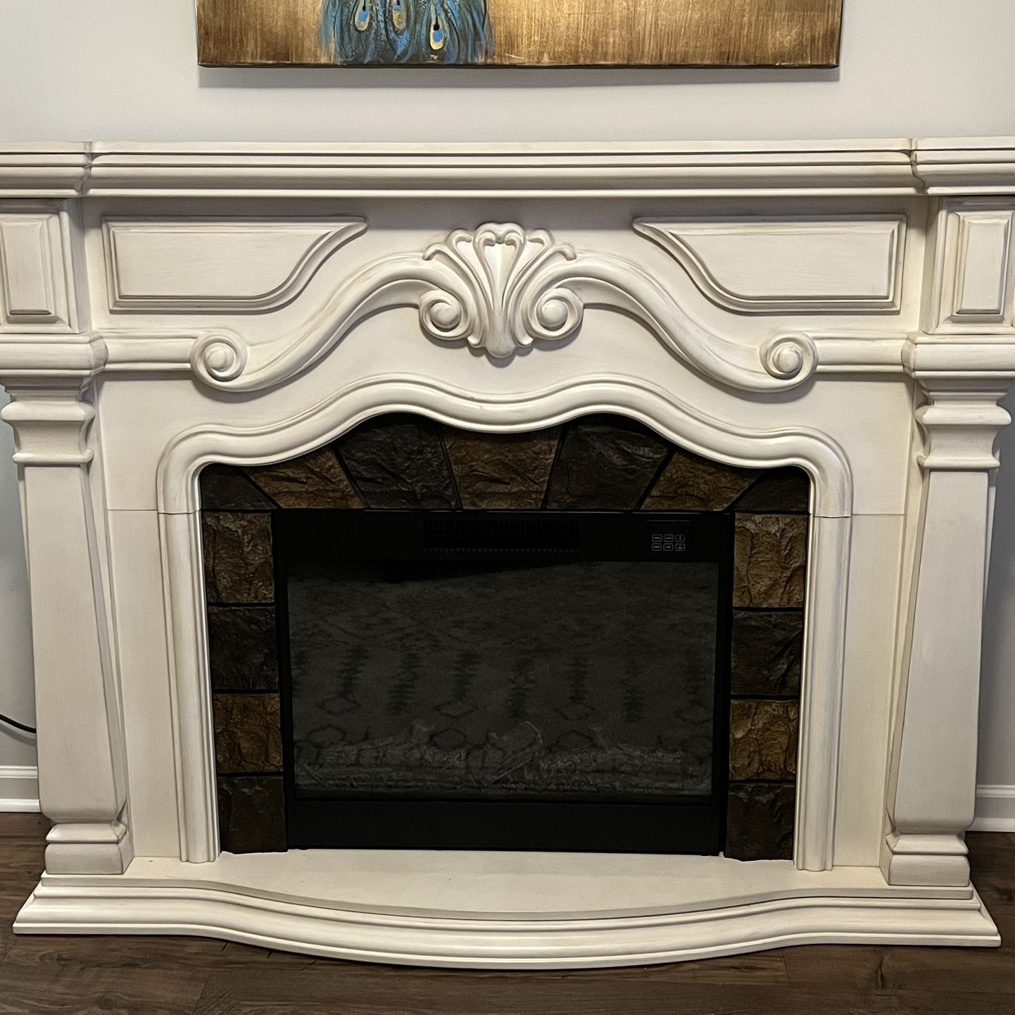 62 Grand White Electric Fireplace for Sale in Fort Mill, SC - OfferUp