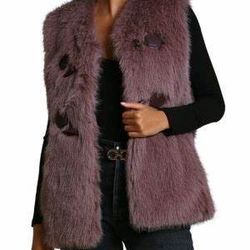 

Avec Les Filles Relaxed Faux Fur Duffel Vest