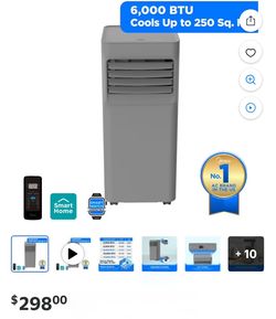 6,000 BTU MIDEA PORTABLE AC BRAND NEW