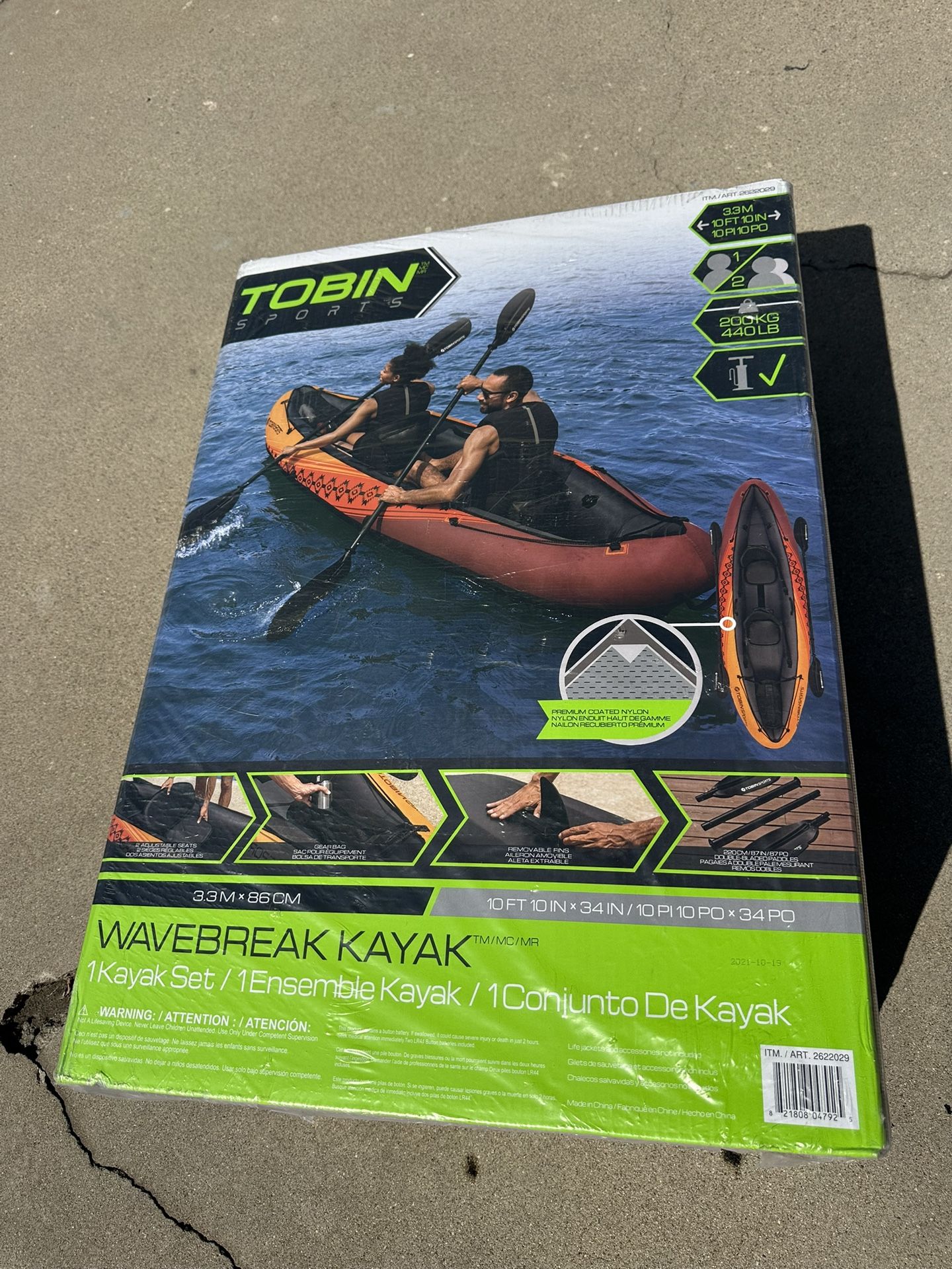 Tobin Wavebreak 2 Person Kayak ** Brand New And Sealed **