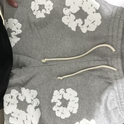 Denim tear shorts New Gray