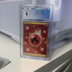 Pokemon Fire Energy 284/264 Fusion Strike Secret Rare Gold Full Art
