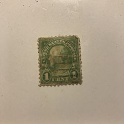 Early 19th Century Benjamin Franklin one cent  error stamp