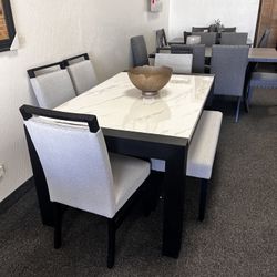 Table Chairs And Bench 