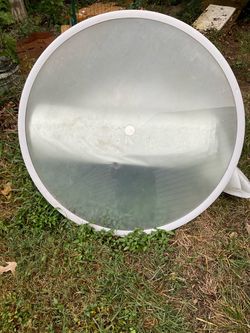 Roundglass outdoor table top 42 “