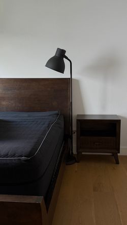 Pottery Barn California King Bed Frame + 2 Matching Nightstands