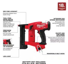 Narrow Crown Stapler Milwaukee M18 Fuel (tool -only)