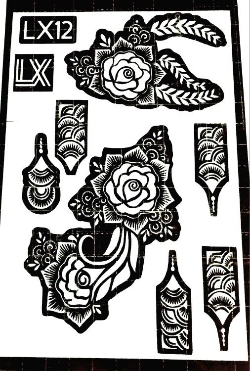 HENNA STENCILS FOR HANDS
