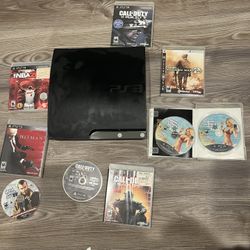 PS3 Slim 320GB console and (maybe) working games