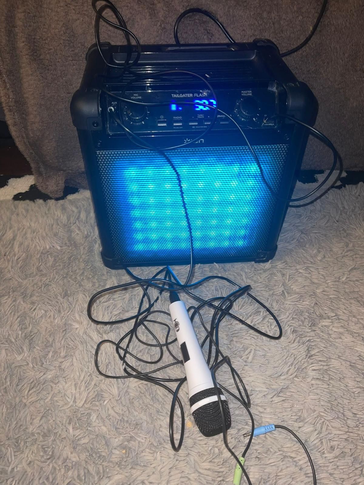 Audio Tailgater (iPA77) | Portable Bluetooth PA Speaker with Microphone, AM/FM Radio and USB Charging Port. Experience reliable performance and powerf