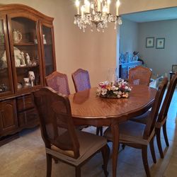 Dining Room Table Set w/ China Hutch