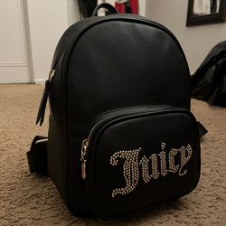 Small Black mini Juicy Couture backpack 