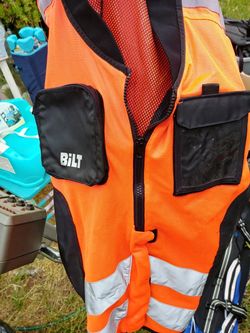 Bilt brand motorcycle reflector vest size XL 4XL adjustable