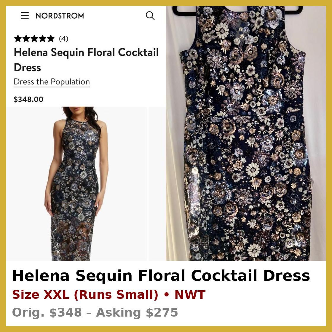 Mother of Groom / Bride Dress XXL — NWT $348 Retail ✨”