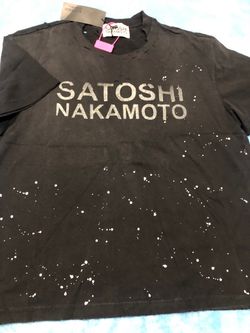 Satoshi tee. S,m,l,xl