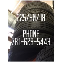 Used Tire For Sale 225/50/18 $50 each free mounting and Balancing