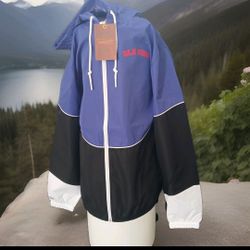 Brand New Mitchell And Ness Olemiss Windbreaker 