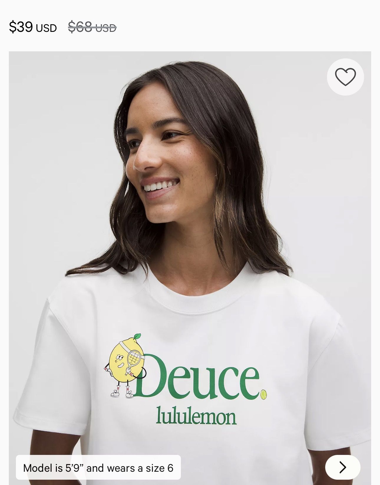 Lululemon Women Graphic T- Shirt