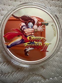 Street fighter 2 1oz silver 999 fine proof coin