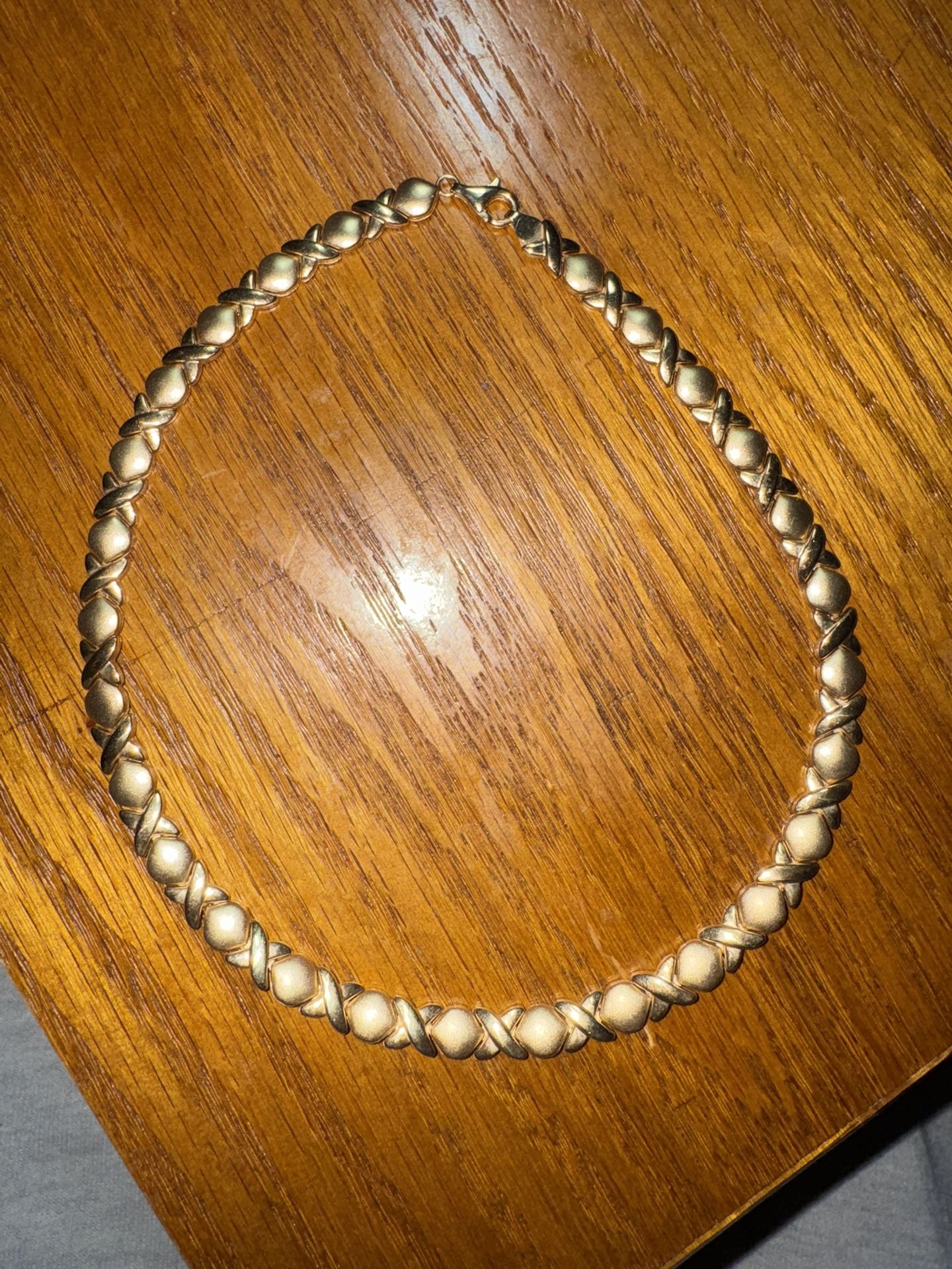 10k Gold Hugs & Kisses Necklace 