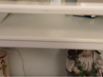 Console white glass table