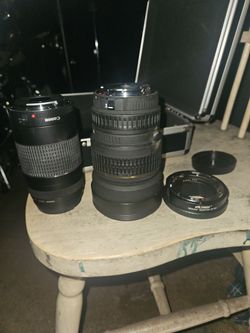 2 Camera lens and adaptor Canon / Sigma