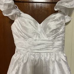 Off Shoulder White Dress 