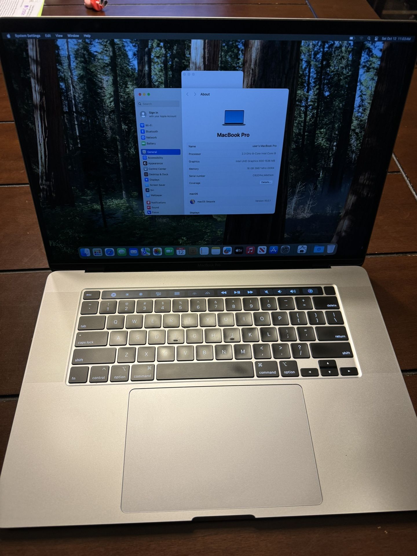 MacBook Pro 2019 i9 (16-inch) w/TouchBar 1TB storage
