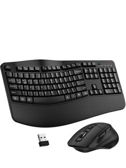 Wireless Ergonomic Keyboard And Mouse Combo