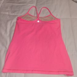 Lululemon Pink Strappy Athletic Tank Top size 10
