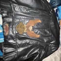 Old Harley Davidson Leather Jacket 