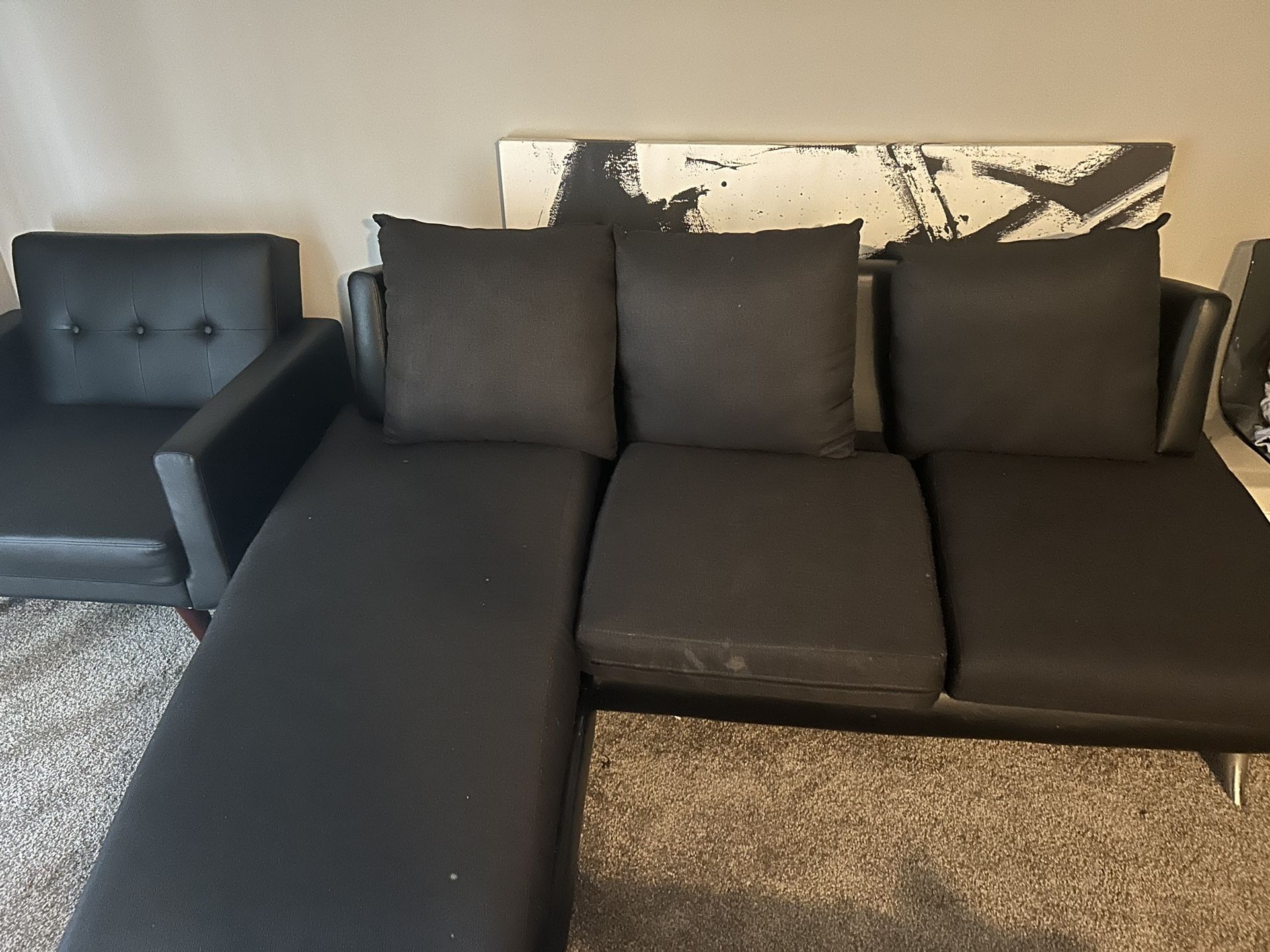 black couch