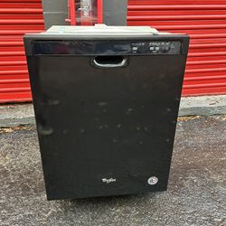 Black Whirlpool Dishwasher 