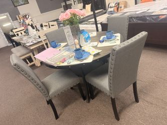 5 PCS Round dining set