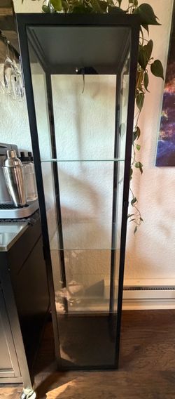 Black Glass Display Cabinet