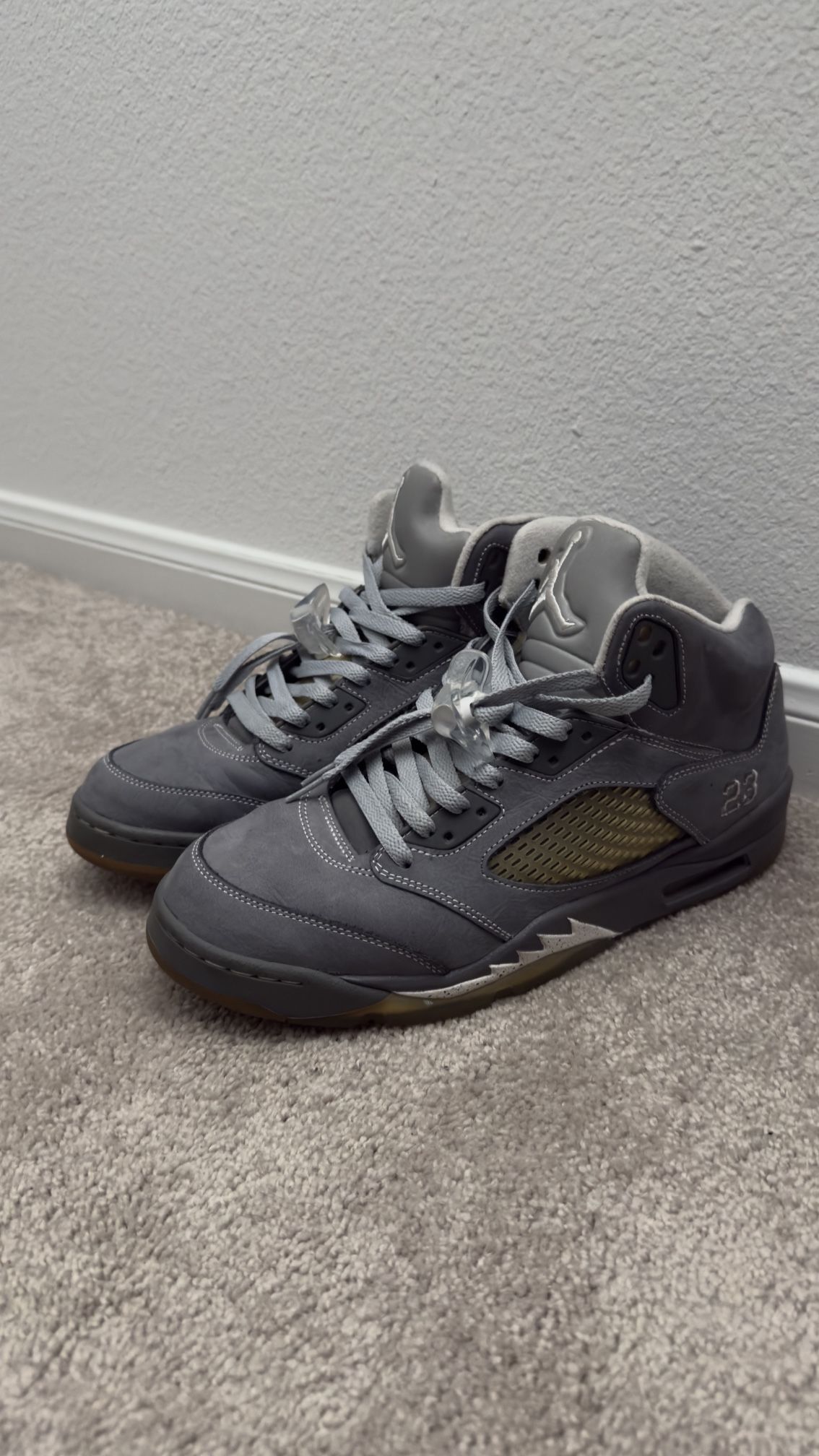jordan 5 wolf gray