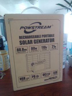 Power stream Rechargable Portable Solar Generator