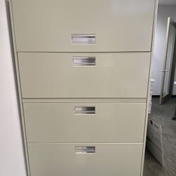 Metal Five Drawer Filing Cabinet