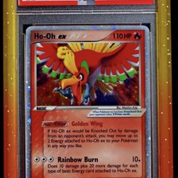 2006 POKEMON Ho-Oh ex 104/115- ex Unseen Forces PSA 7 (POP 151)