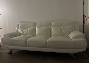 White Leather Sofa