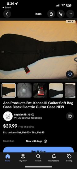 $10 KACES III PADDED GUITAR GIG BAG