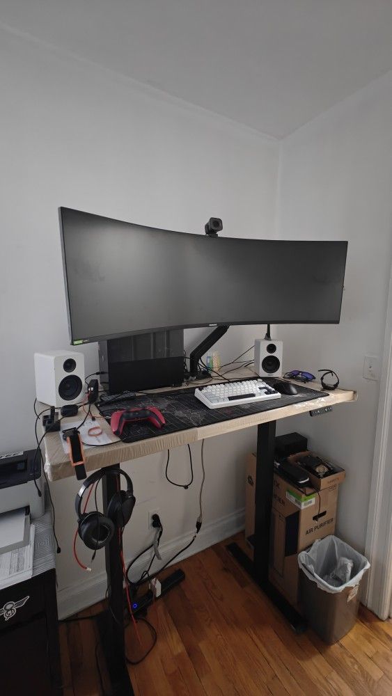 Samsung G9 With Desk