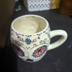 Natural Life Skull Coffee Cup