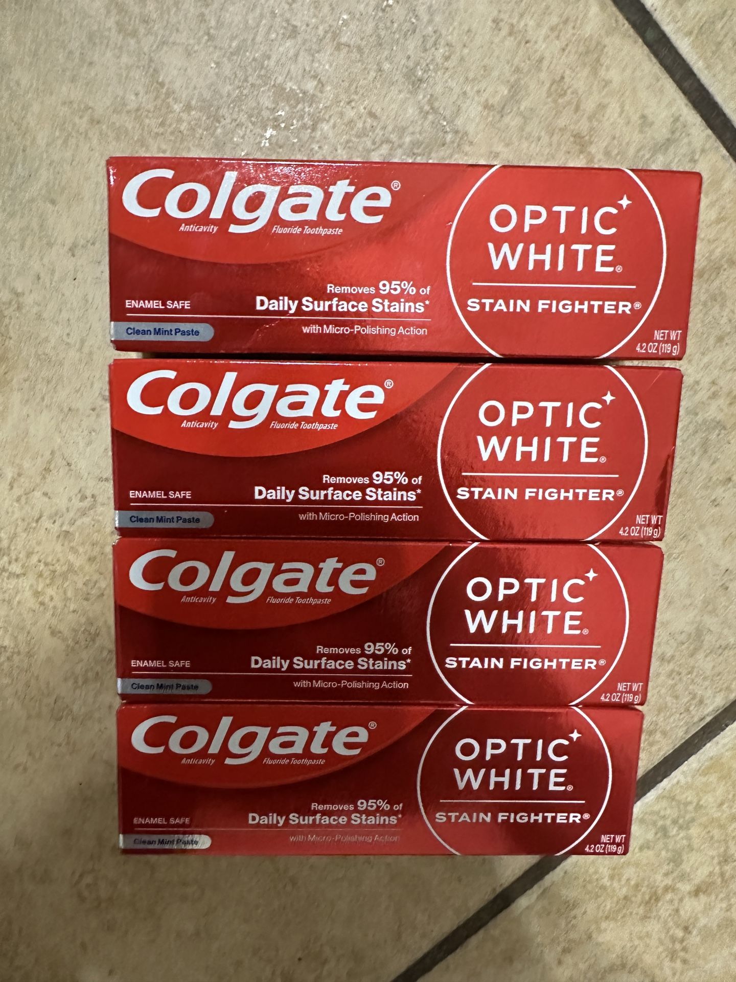 Colgate Optic White 4 For $10