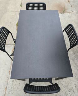 Table and 4 chairs