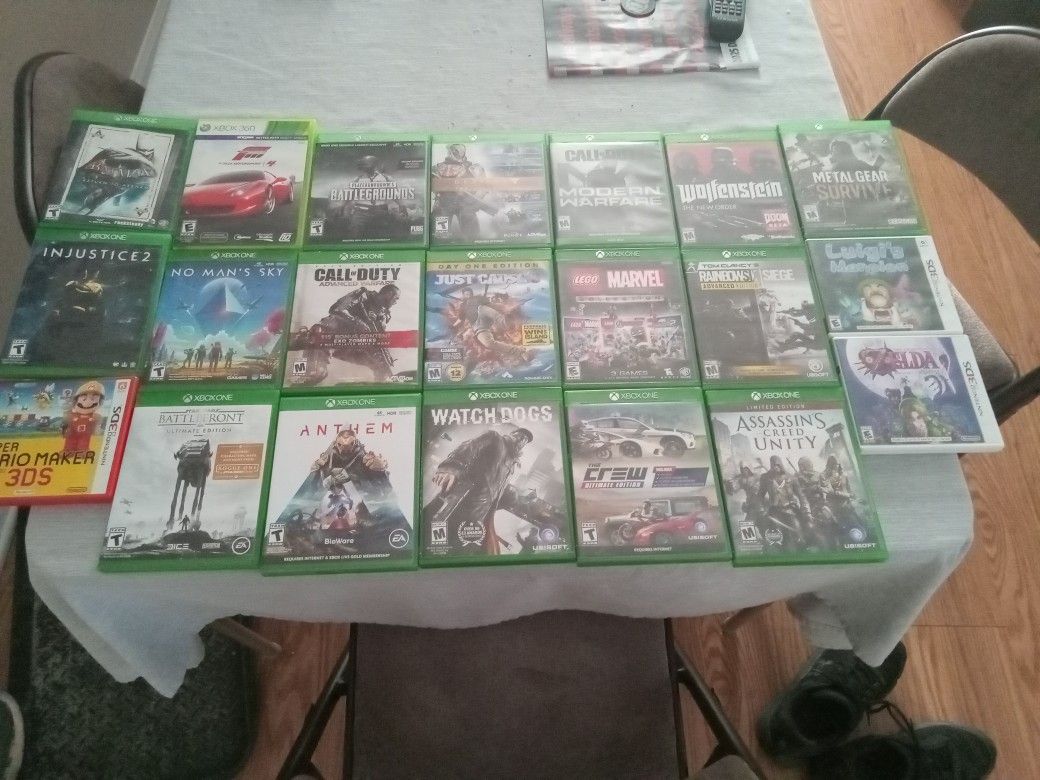Xbox And 3DS games For Sale