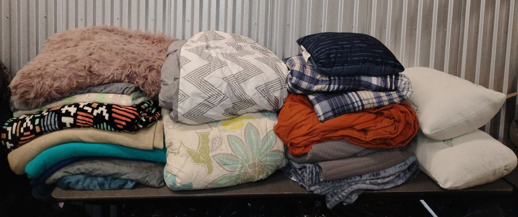 Assorted Blankets and Pillows