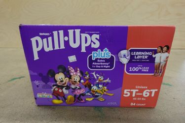 Size 5T–6T Huggies Pull-Ups Plus – 84 Count